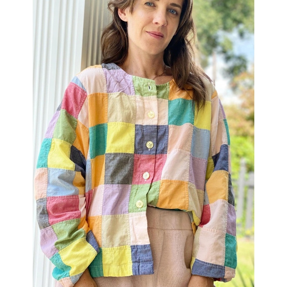 Vintage Orvis Sporting Traditions Womens Patchwork Cotton Jacket Size M